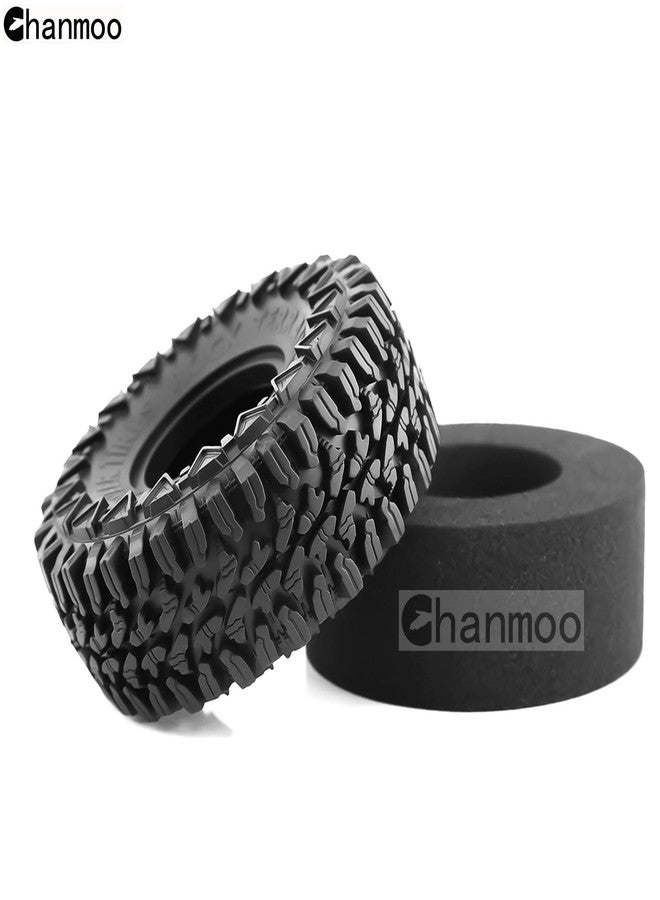 Chanmoo 1.9 RC Crawler Tires With Foam Soft Rubber Mud Slingers Grappler Wheels Tyres For 1/10 Scale RC Car Traxxas TRX4 RC4WD D90 Axial SCX10 II TF2 Gen8 Tamiya CC01 1.9 Inch Beadlock Rims 4PCS - Image 4